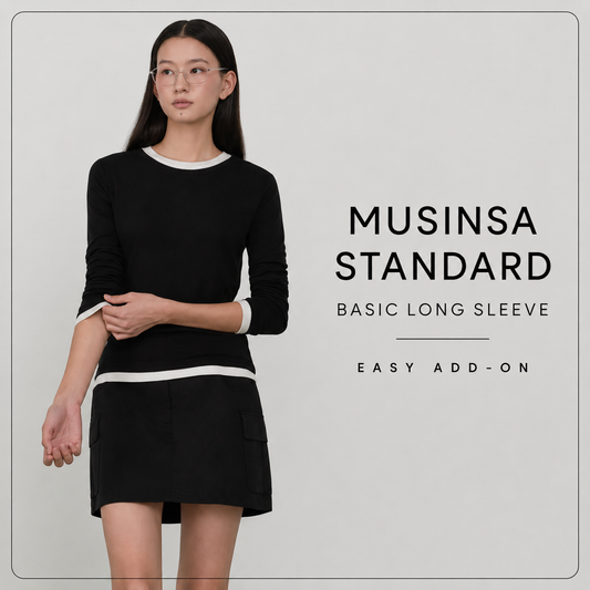 MUSINSA STANDARD — Contrast Basic Long Sleeve T-Shirt