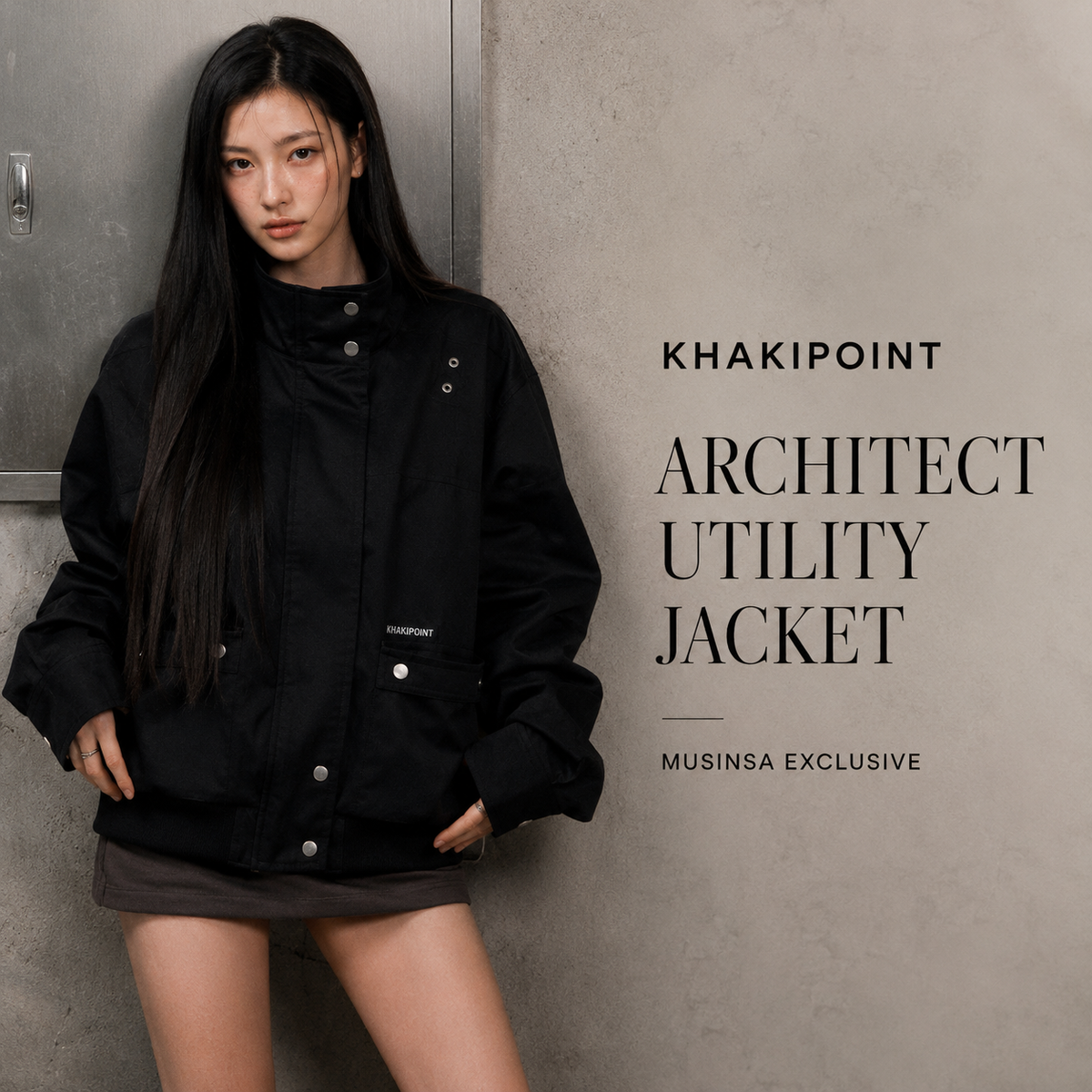 KHAKIPOINT Architect Utility Jacket – Black
