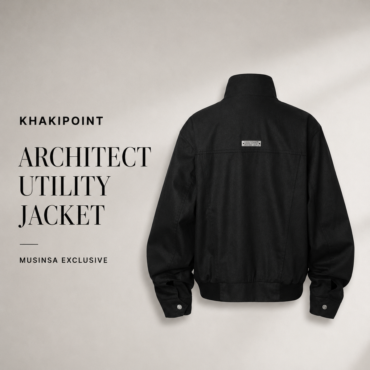 KHAKIPOINT Architect Utility Jacket – Black