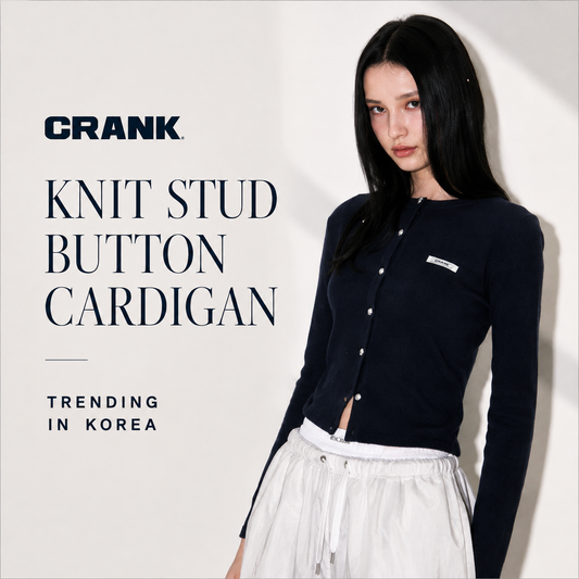 CRANK — Knit Stud Button Cardigan