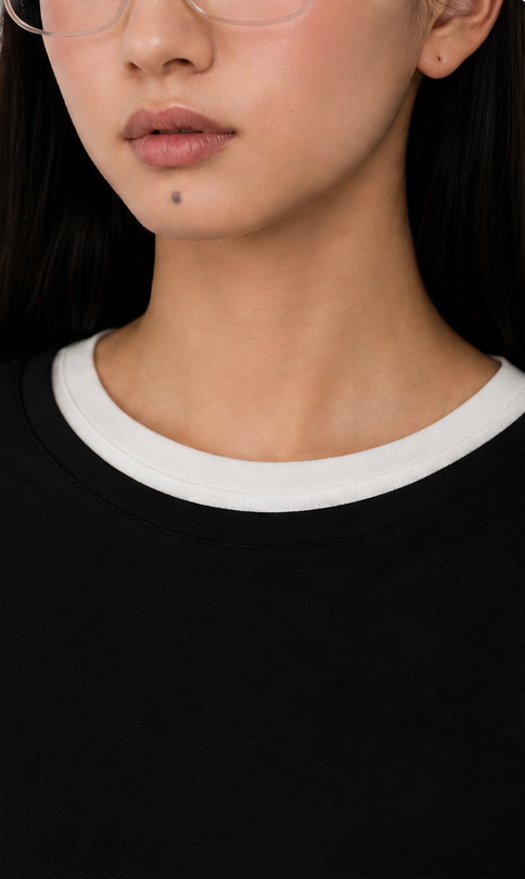 MUSINSA STANDARD — Contrast Basic Long Sleeve T-Shirt